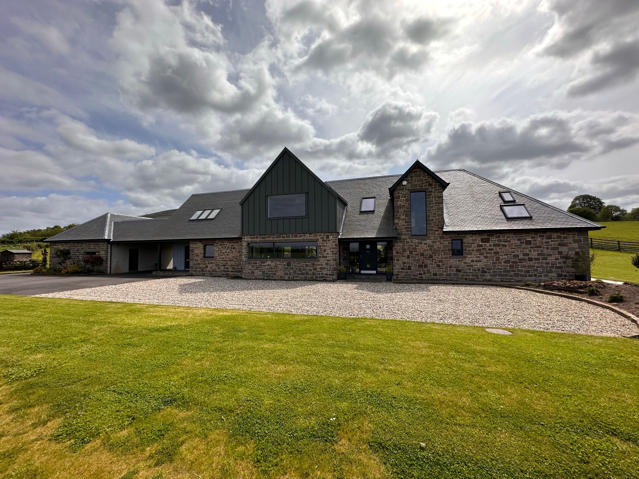 Completed bespoke home extension by Marshall & Co. in Perthshire