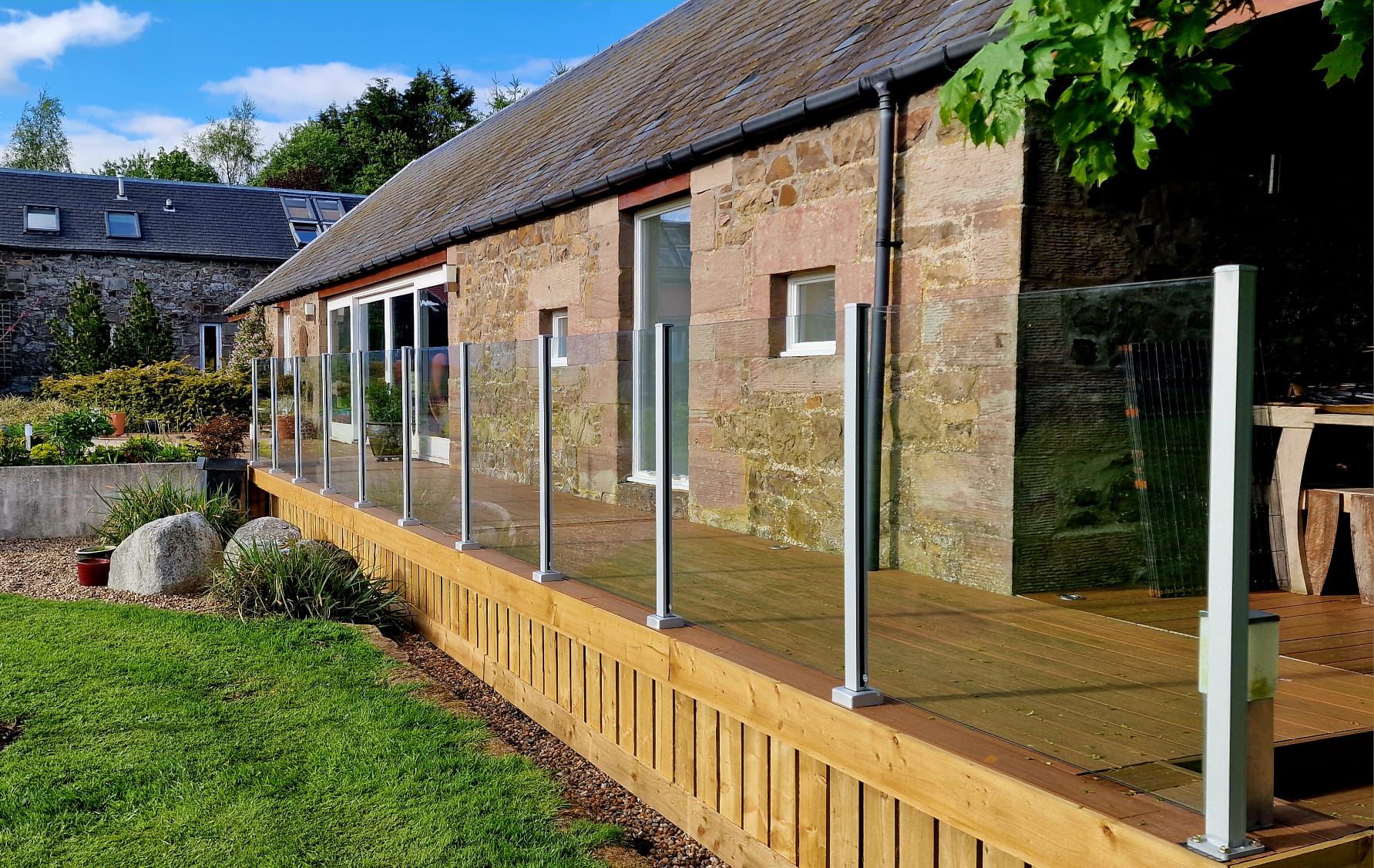 Bespoke timber decking installed by Marshall & Co., Perthshire