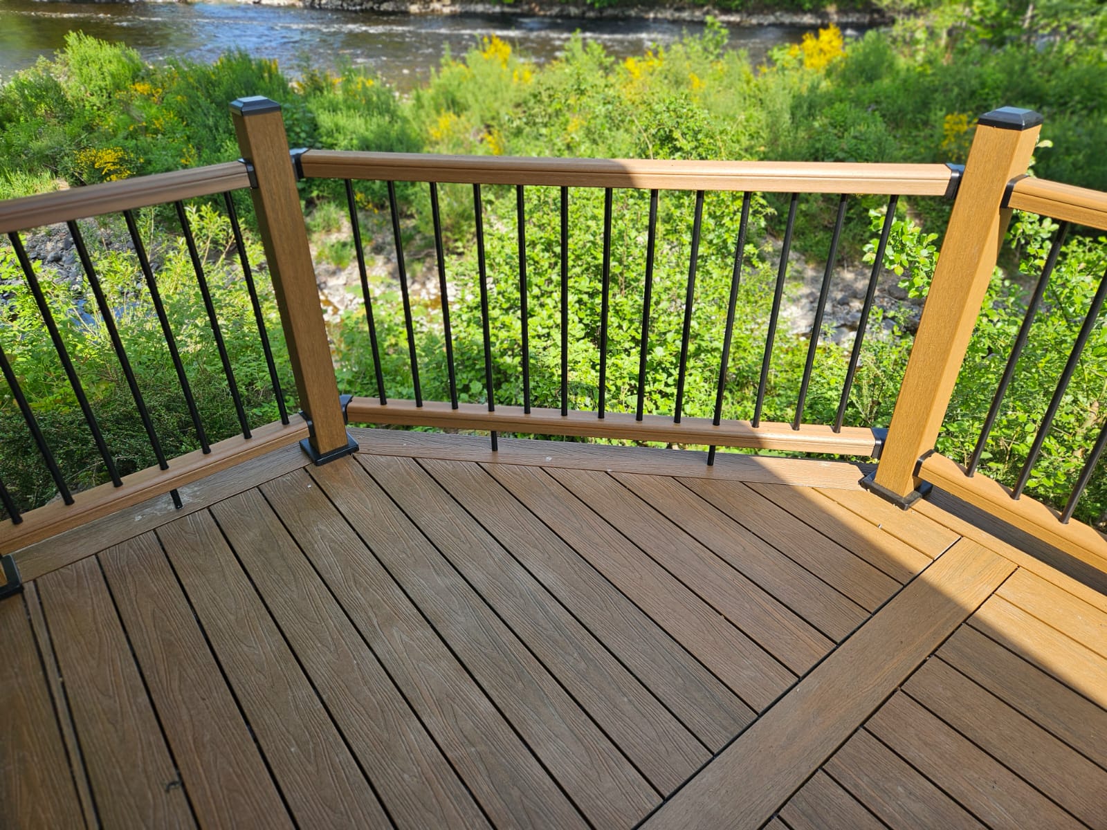 Completed deck project by Marshall & Co.
