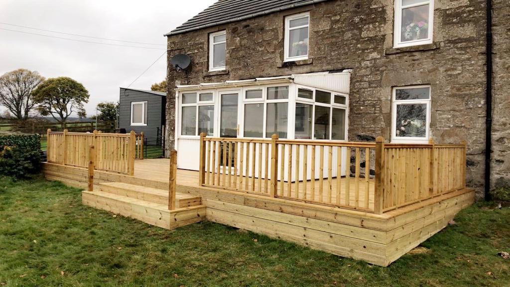 Hardwood deck, Perthshire